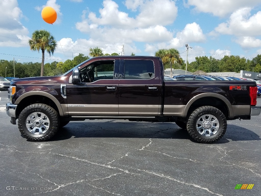 2018 F250 Super Duty King Ranch Crew Cab 4x4 - Magma Red / King Ranch Kingsville Java photo #2