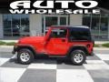 2006 Flame Red Jeep Wrangler Sport 4x4  photo #1