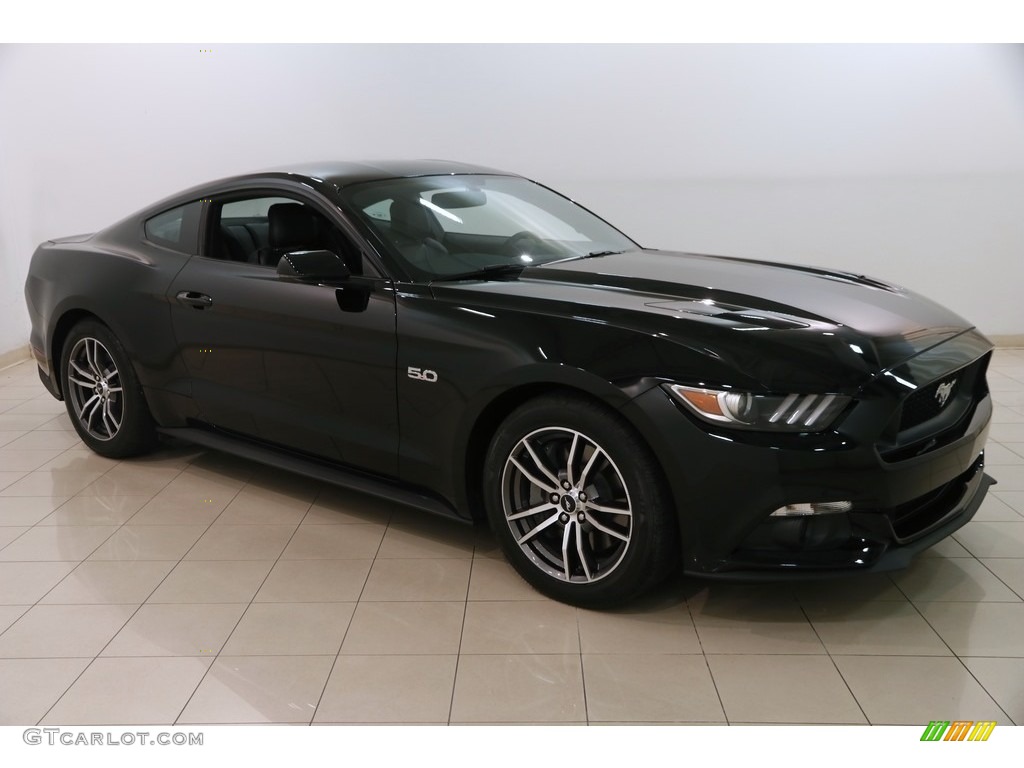 Shadow Black 2017 Ford Mustang GT Premium Coupe Exterior Photo #129779206