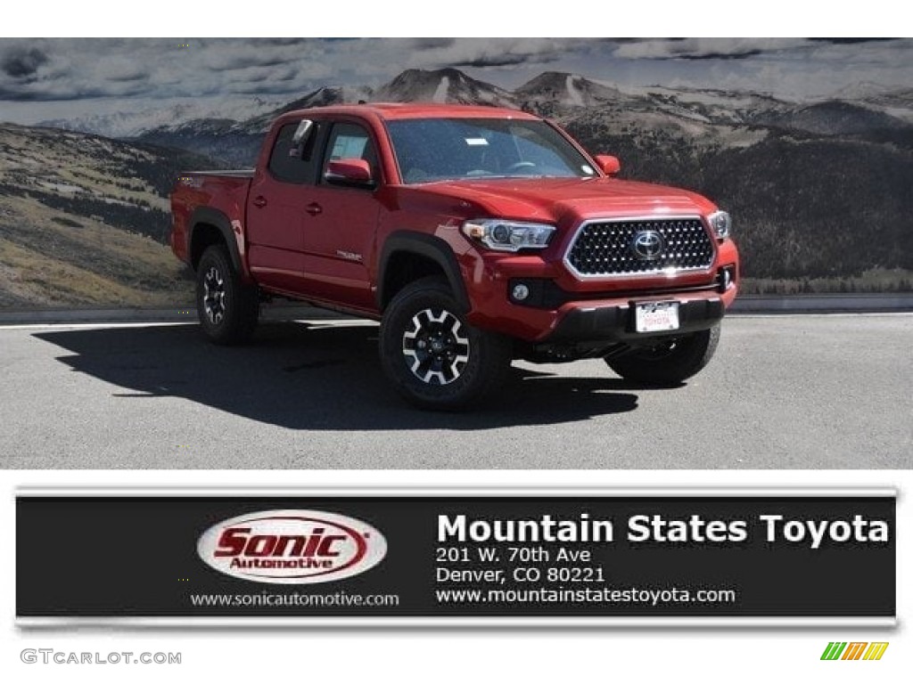 2019 Tacoma TRD Off-Road Double Cab 4x4 - Barcelona Red Metallic / TRD Graphite photo #1