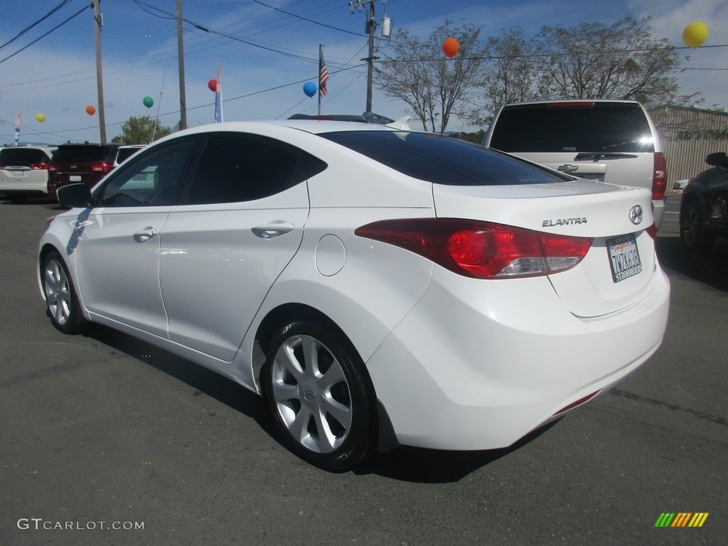 2013 Elantra Limited - Shimmering White / Beige photo #5