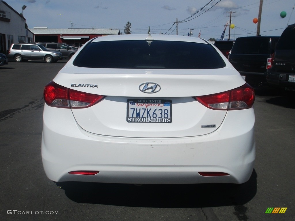 2013 Elantra Limited - Shimmering White / Beige photo #6