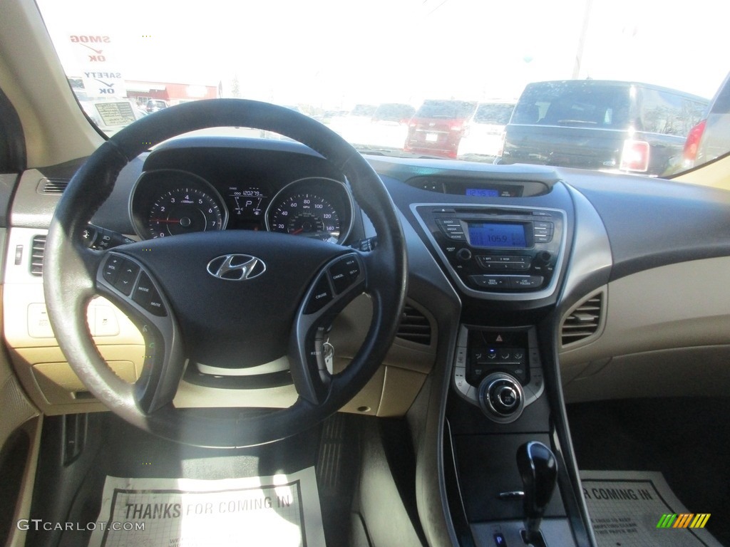 2013 Elantra Limited - Shimmering White / Beige photo #10