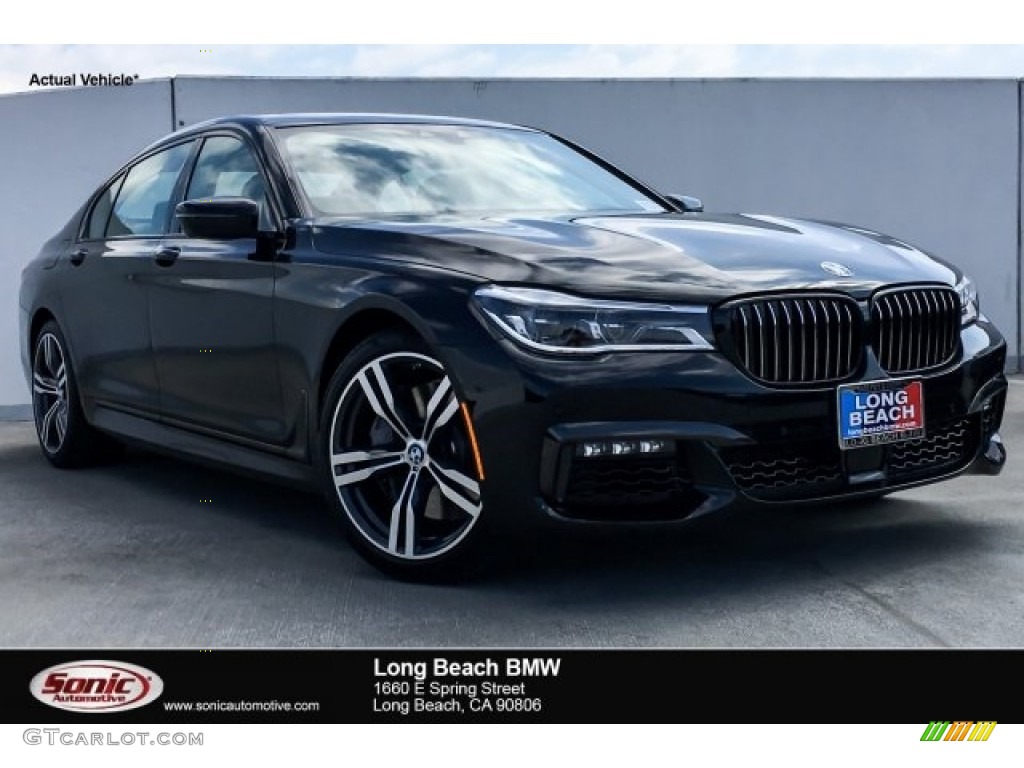 2019 7 Series 750i Sedan - Black Sapphire Metallic / Black photo #1