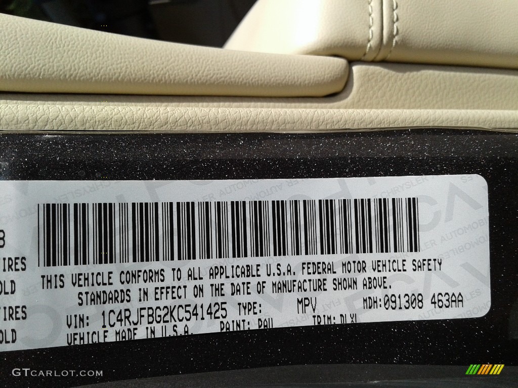2019 Grand Cherokee Color Code PAU for Granite Crystal Metallic Photo #129781851