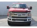 2017 Ruby Red Ford F350 Super Duty Lariat Crew Cab 4x4  photo #2