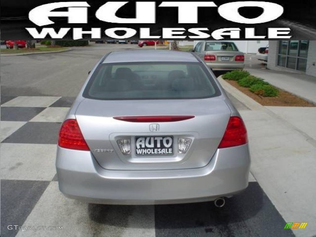 2007 Accord EX Sedan - Alabaster Silver Metallic / Black photo #3