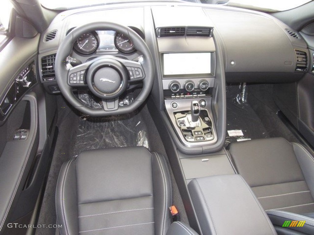 2019 Jaguar F-Type P300 Convertible Ebony Dashboard Photo #129793558