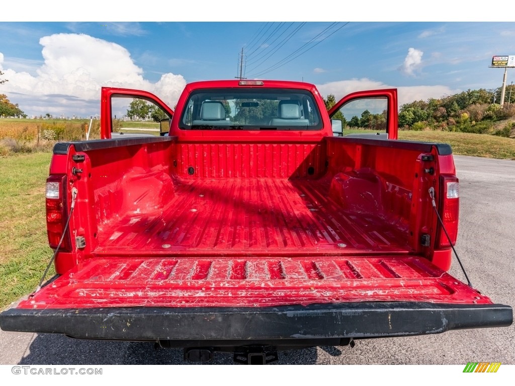 2011 F250 Super Duty XL Regular Cab 4x4 - Vermillion Red / Steel Gray photo #18