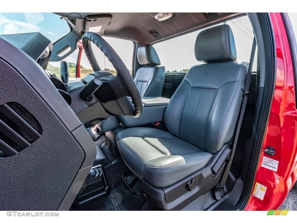 2011 F250 Super Duty XL Regular Cab 4x4 - Vermillion Red / Steel Gray photo #20