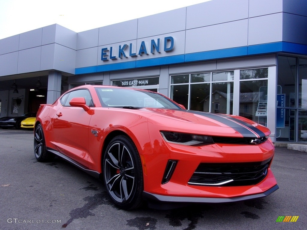 2018 Camaro LT Coupe Hot Wheels Package - Crush (Orange) / Jet Black photo #1