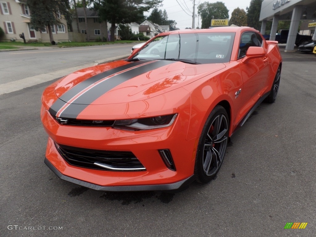 2018 Camaro LT Coupe Hot Wheels Package - Crush (Orange) / Jet Black photo #5