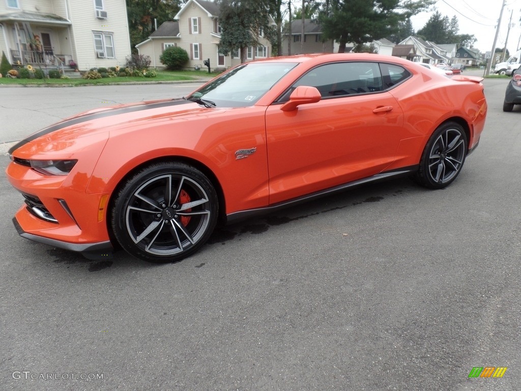 2018 Camaro LT Coupe Hot Wheels Package - Crush (Orange) / Jet Black photo #6