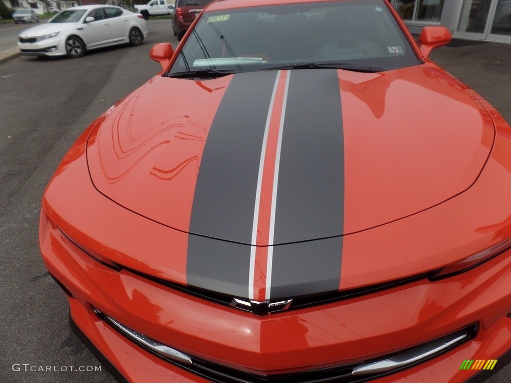 2018 Camaro LT Coupe Hot Wheels Package - Crush (Orange) / Jet Black photo #46