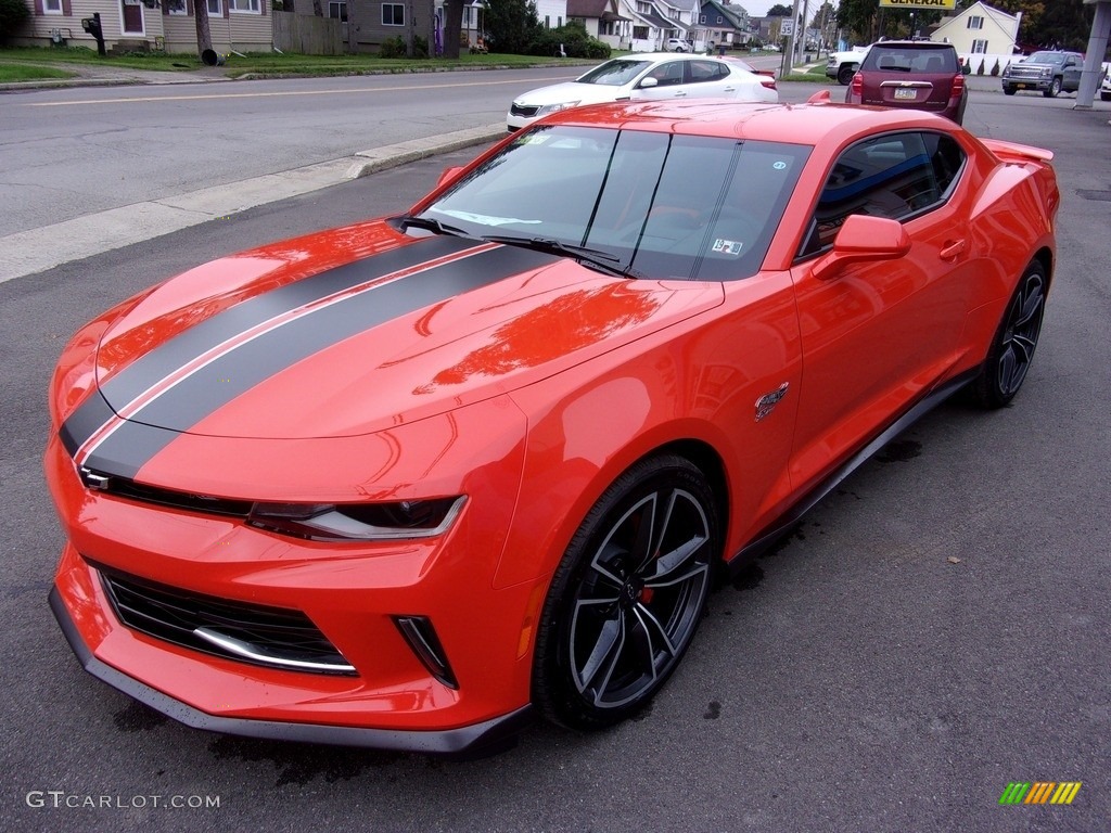 2018 Camaro LT Coupe Hot Wheels Package - Crush (Orange) / Jet Black photo #51
