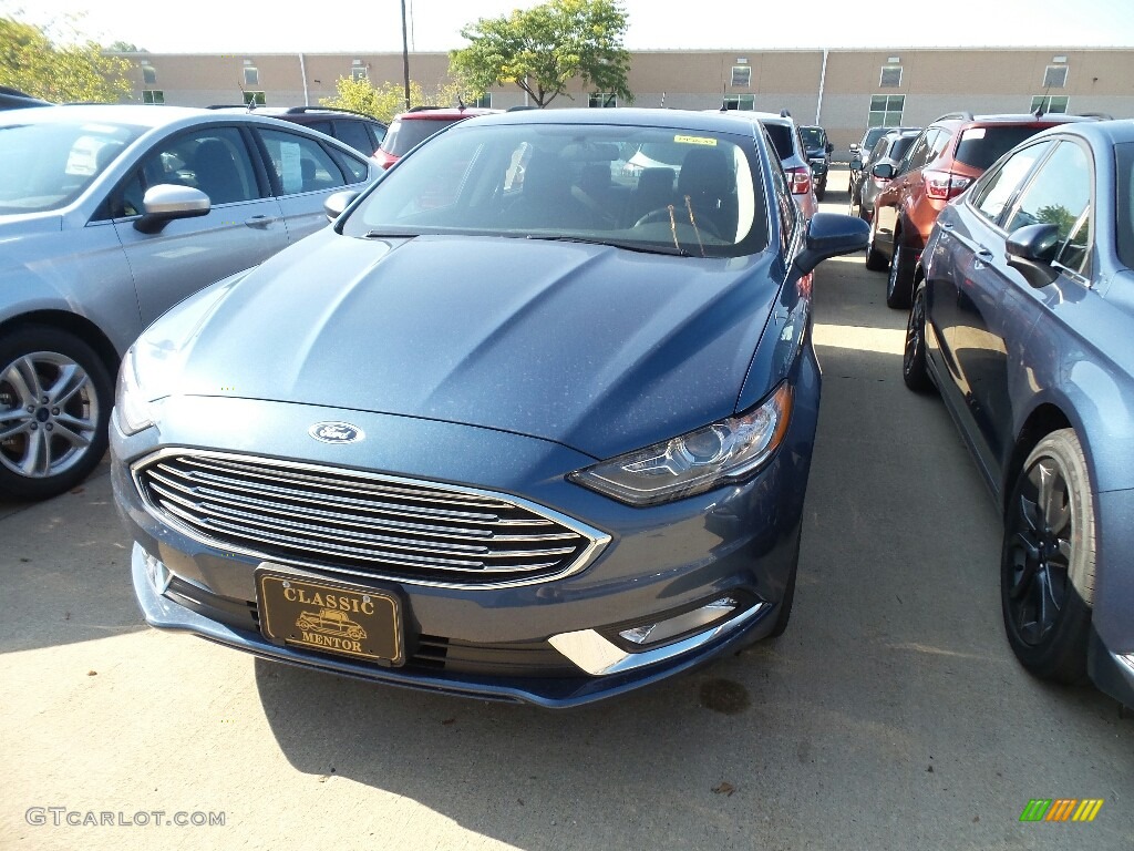 Blue Metallic Ford Fusion