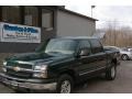 2004 Dark Green Metallic Chevrolet Silverado 1500 LS Crew Cab 4x4  photo #1