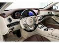 Mahogany/Silk Beige Dashboard Photo for 2018 Mercedes-Benz S #129800607