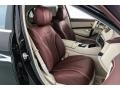 Mahogany/Silk Beige Front Seat Photo for 2018 Mercedes-Benz S #129800630