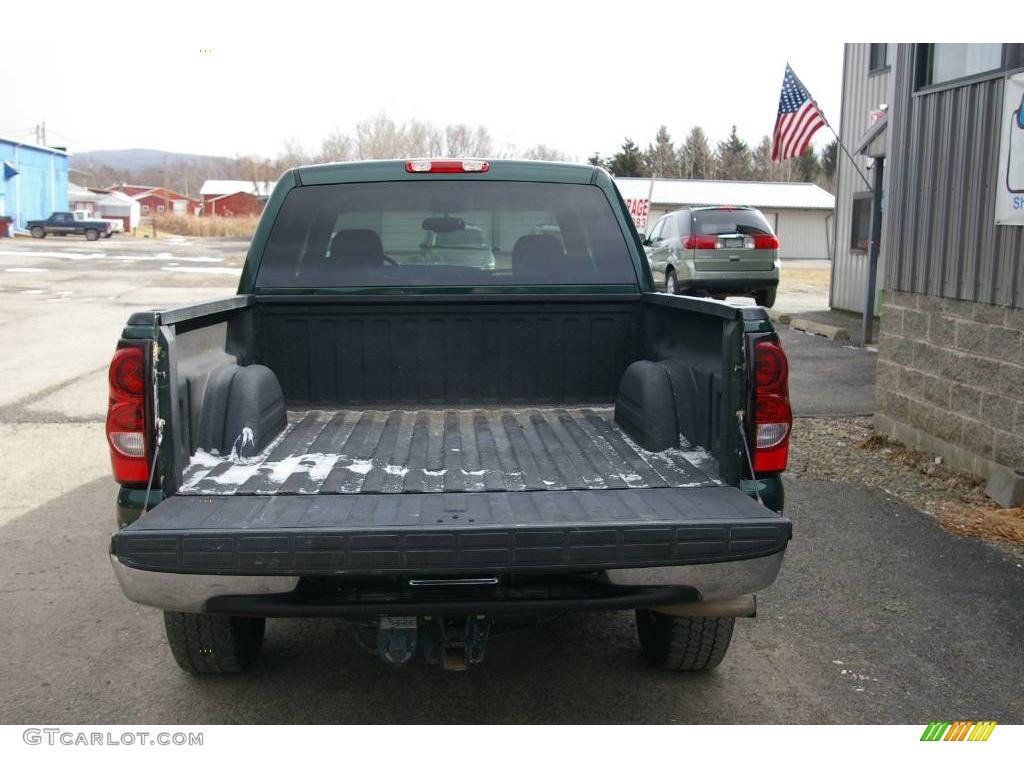 2004 Silverado 1500 LS Crew Cab 4x4 - Dark Green Metallic / Tan photo #13