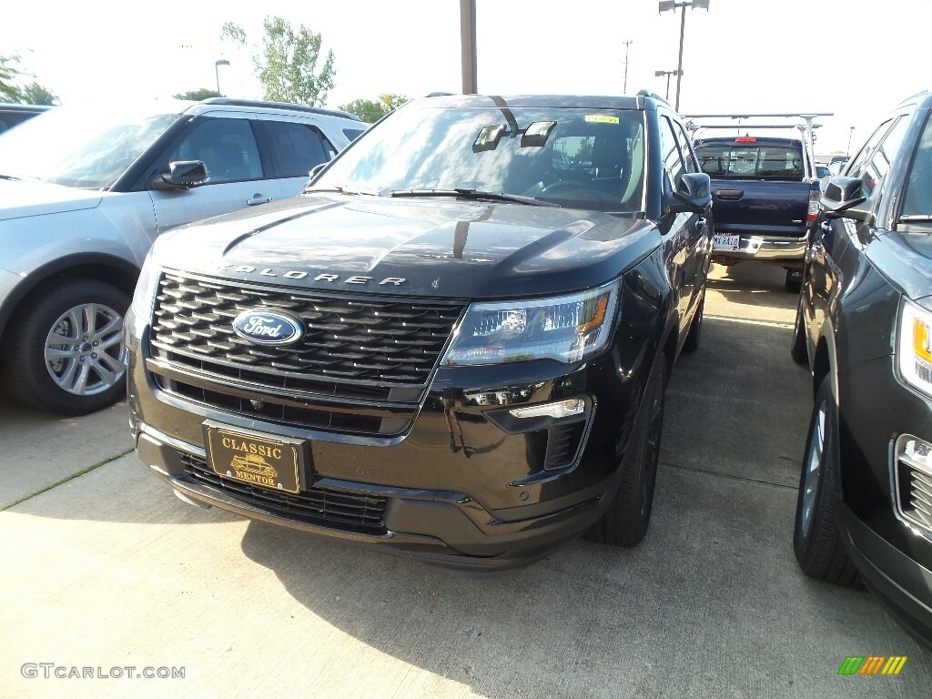 2018 Explorer Sport 4WD - Shadow Black / Ebony Black photo #1