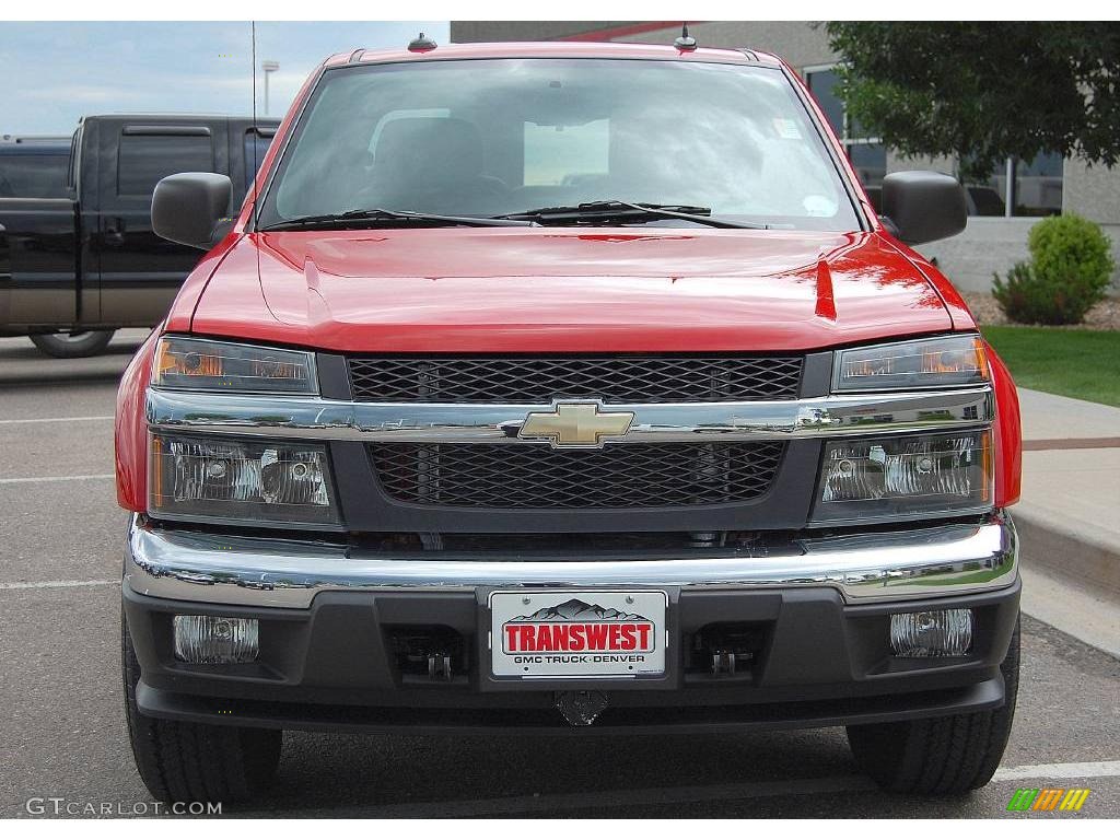 2005 Colorado Z71 Crew Cab 4x4 - Victory Red / Sport Pewter photo #2