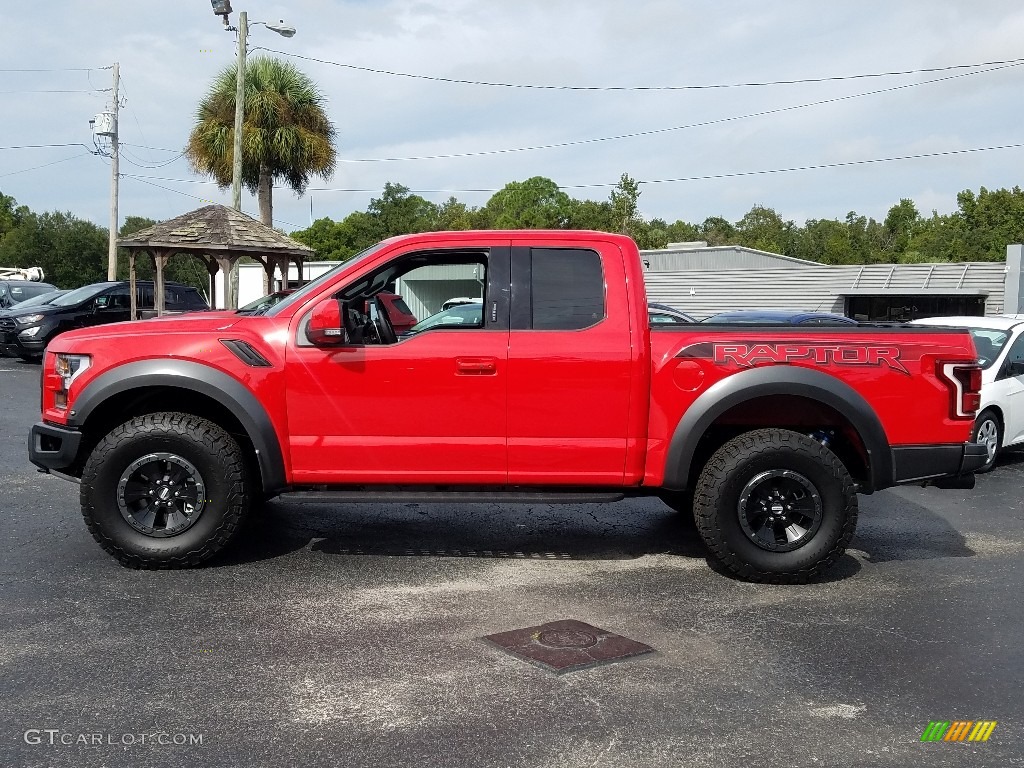 Race Red 2018 Ford F150 SVT Raptor SuperCab 4x4 Exterior Photo #129803096