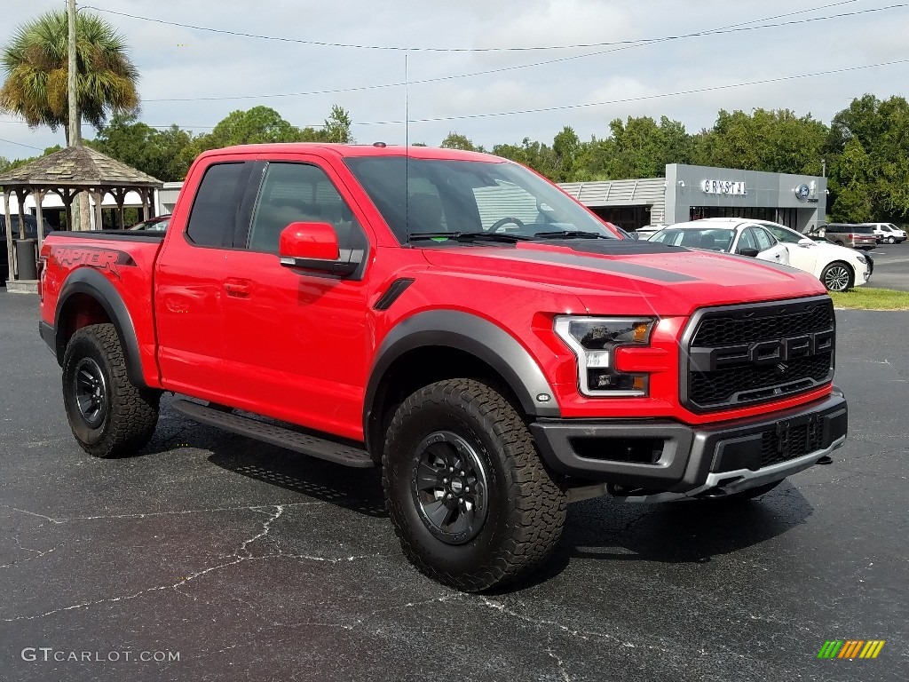 Race Red 2018 Ford F150 SVT Raptor SuperCab 4x4 Exterior Photo #129803228