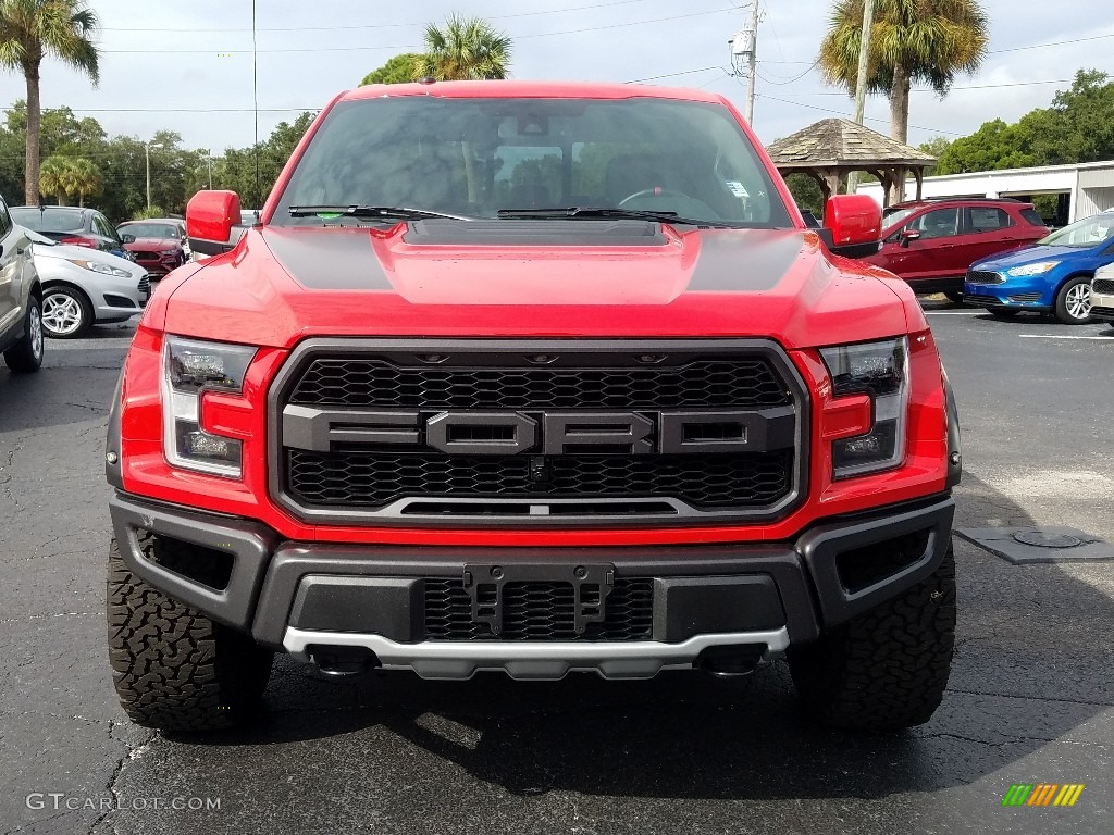 Race Red 2018 Ford F150 SVT Raptor SuperCab 4x4 Exterior Photo #129803255