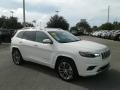 2019 Pearl White Jeep Cherokee Overland  photo #7