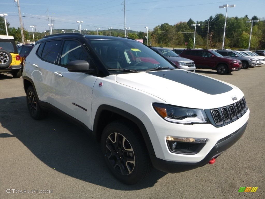 White 2019 Jeep Compass Trailhawk 4x4 Exterior Photo #129804623