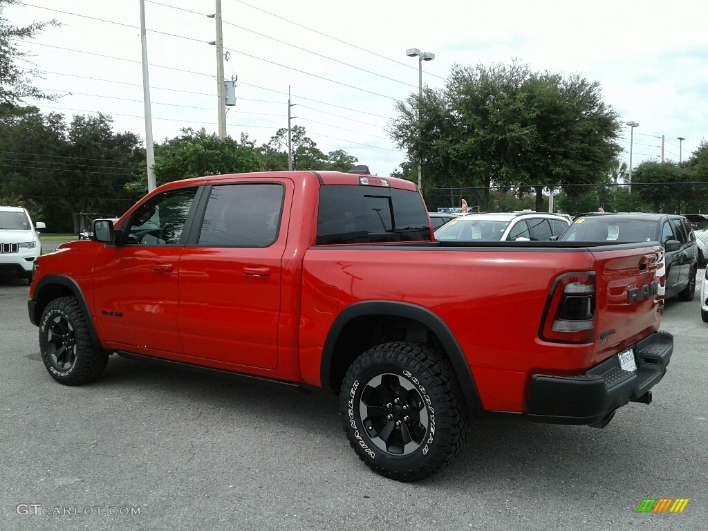 2019 1500 Rebel Crew Cab 4x4 - Flame Red / Black/Red photo #3