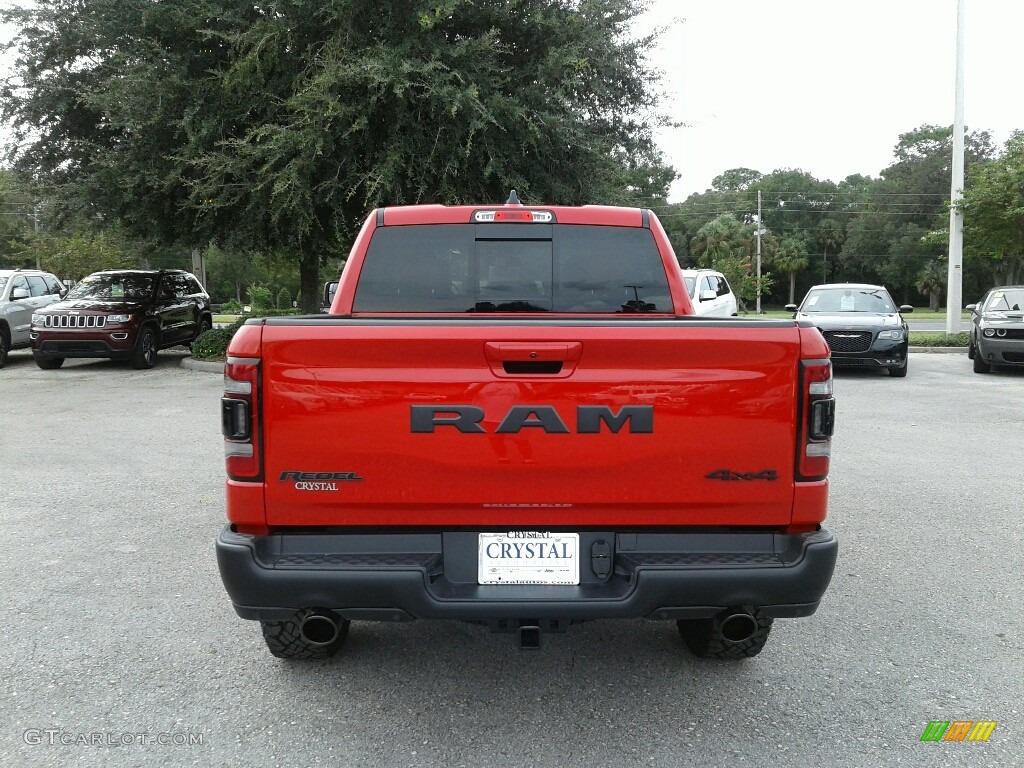 2019 1500 Rebel Crew Cab 4x4 - Flame Red / Black/Red photo #4