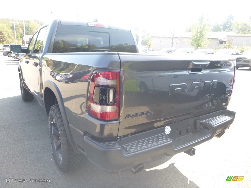 2019 1500 Rebel Crew Cab 4x4 - Granite Crystal Metallic / Black/Red photo #3