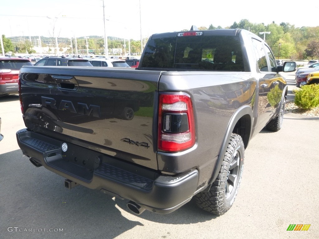 2019 1500 Rebel Crew Cab 4x4 - Granite Crystal Metallic / Black/Red photo #5