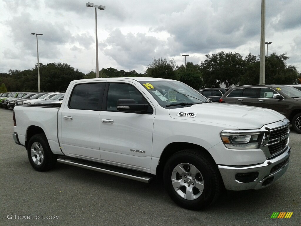 2019 1500 Big Horn Crew Cab - Bright White / Black photo #7