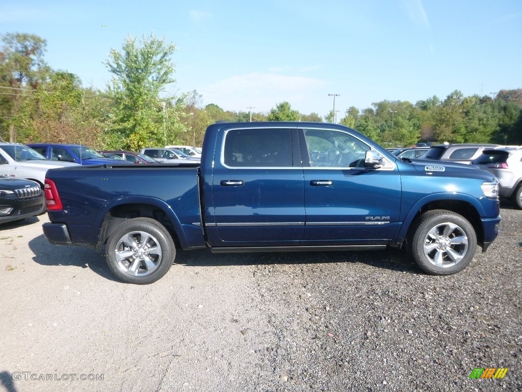 2019 1500 Limited Crew Cab 4x4 - Patriot Blue Pearl / Black photo #6