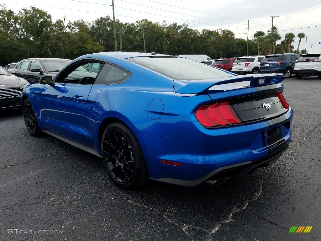 2019 Velocity Blue Ford Mustang Ecoboost Fastback 129797206 Photo 3