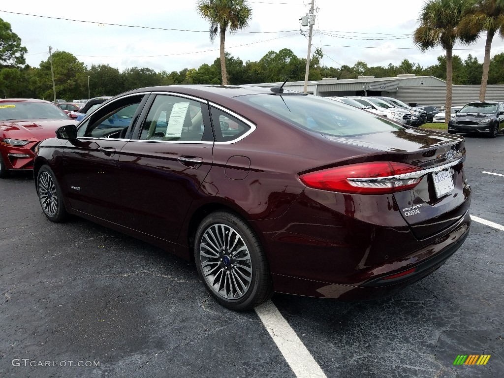 2018 Fusion Hybrid SE - Burgundy Velvet / Medium Light Stone photo #3