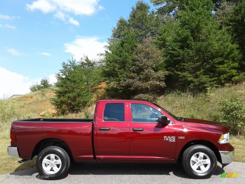 2019 1500 Classic Tradesman Quad Cab 4x4 - Delmonico Red Pearl / Black/Diesel Gray photo #5