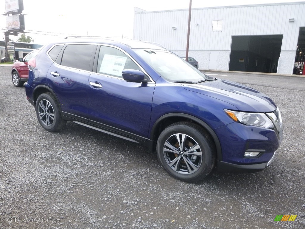 Caspian Blue 2019 Nissan Rogue SV AWD Exterior Photo #129812198