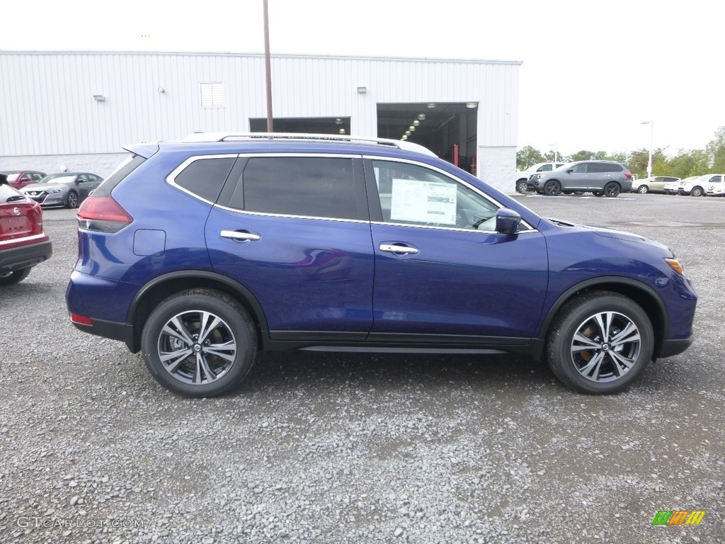 Caspian Blue 2019 Nissan Rogue SV AWD Exterior Photo #129812228