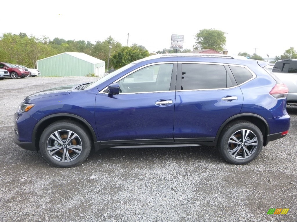 Caspian Blue 2019 Nissan Rogue SV AWD Exterior Photo #129812303