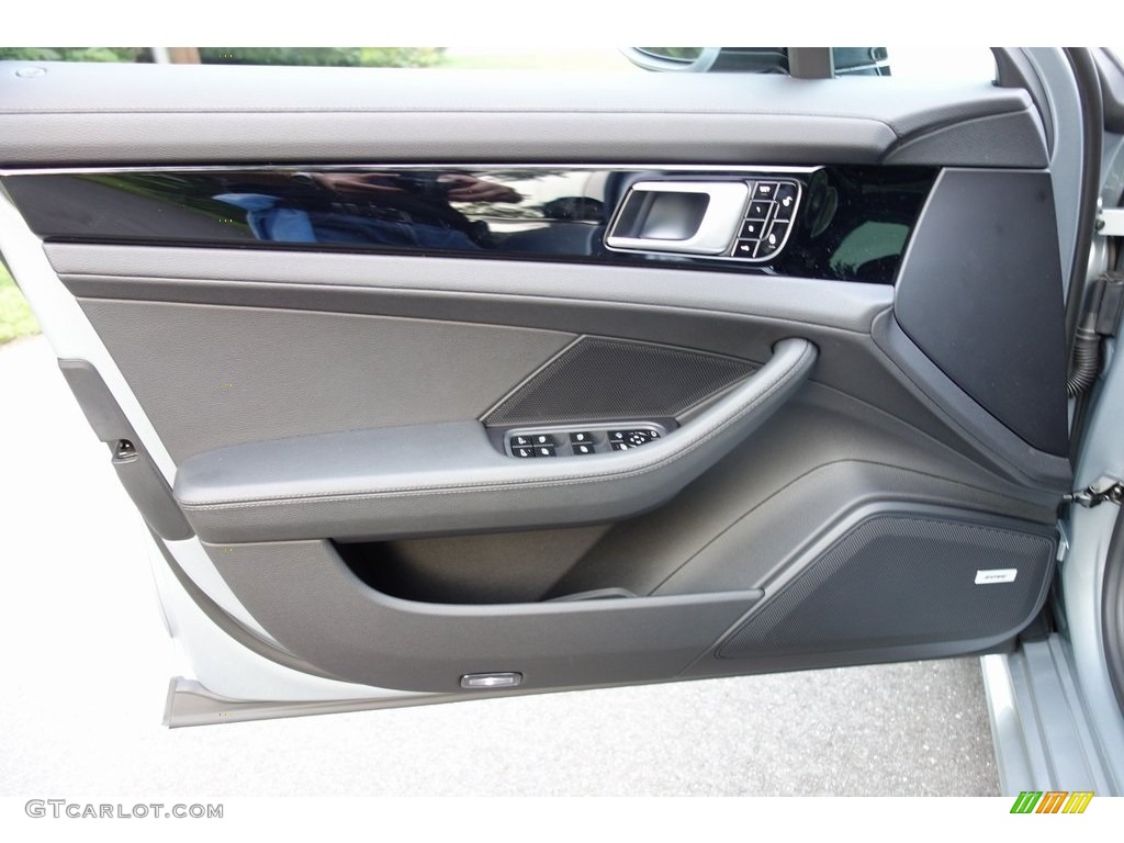 2018 Porsche Panamera 4 Black Door Panel Photo #129813563