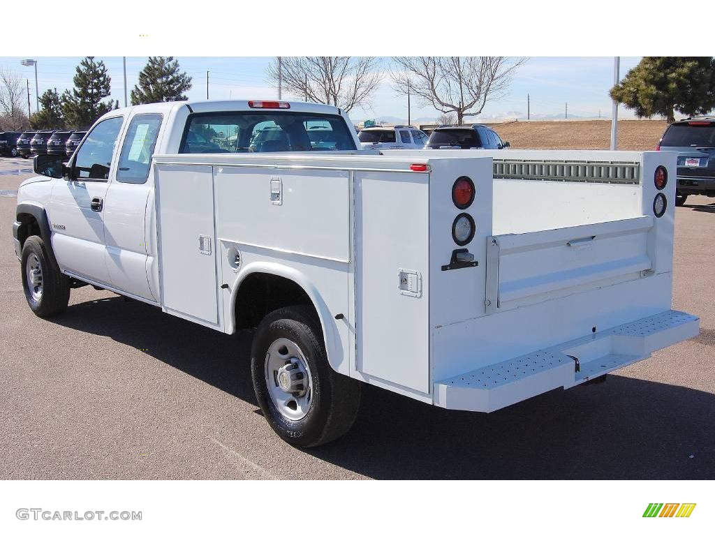 2006 Silverado 2500HD LT Extended Cab Chassis Commercial Utility - Summit White / Dark Charcoal photo #6