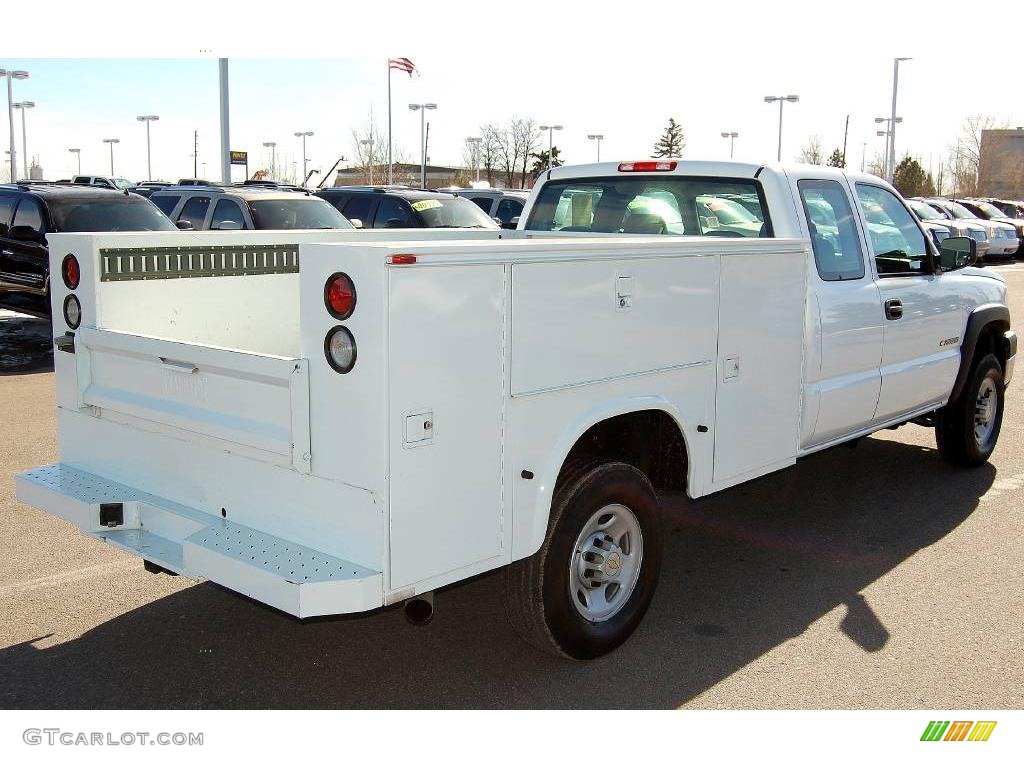 2006 Silverado 2500HD LT Extended Cab Chassis Commercial Utility - Summit White / Dark Charcoal photo #9