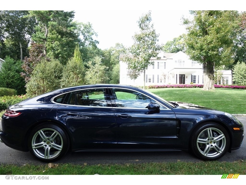 2018 Panamera 4S - Night Blue Metallic / Black/Luxor Beige photo #3