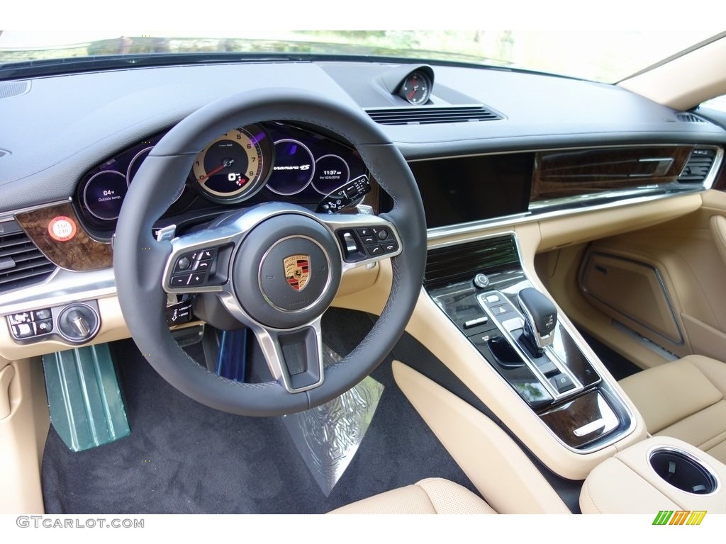 2018 Panamera 4S - Night Blue Metallic / Black/Luxor Beige photo #10