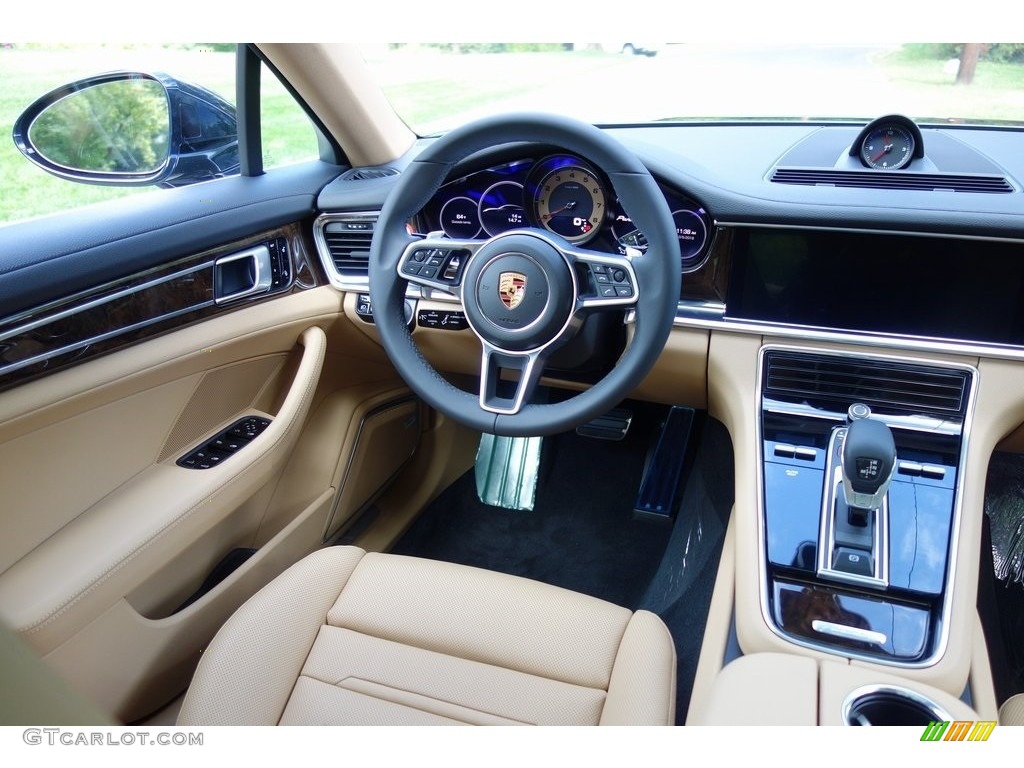 2018 Panamera 4S - Night Blue Metallic / Black/Luxor Beige photo #13
