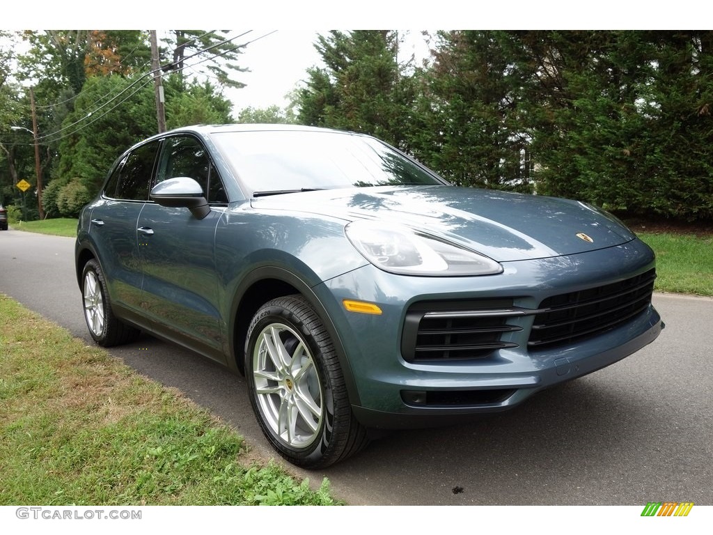 Biscay Blue Metallic 2019 Porsche Cayenne Standard Cayenne Model Exterior Photo #129815057